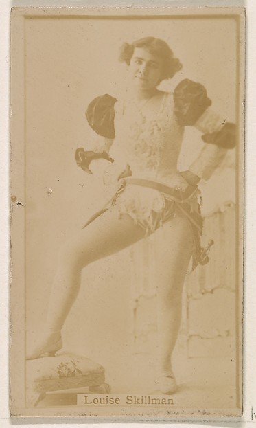 Kinney Brothers Tobacco Company, Louise Skillman, from the Actresses series (N245) issued by Kinney Brothers to promote Sweet Caporal Cigarettes