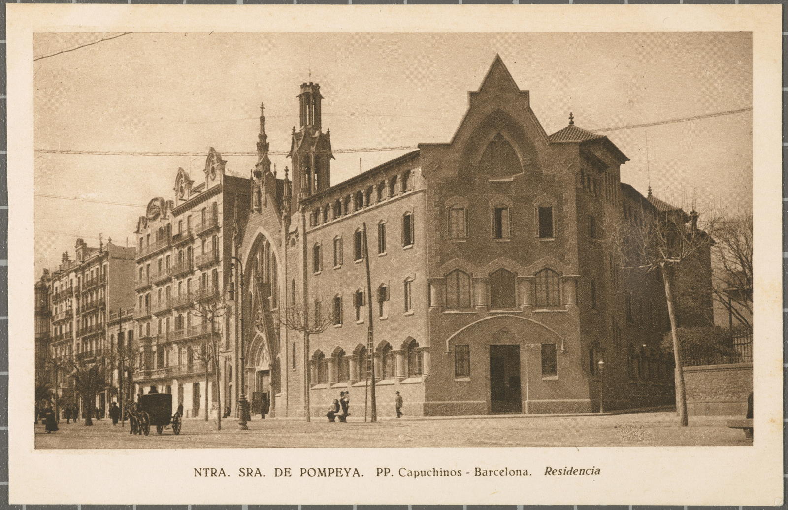 Desconegut, NTRA. POMPEYA SRA. PP. Capuchinos - Barcelona. Residencia