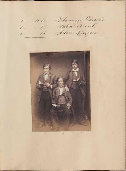 Unknown, [Portrait of Ebenezer Davis, John Ward, and John Ragan]