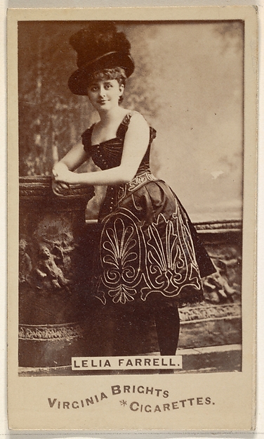 Allen & Ginter, Lelia Farrell, from the Actors and Actresses series (N45, Type 6) for Virginia Brights Cigarettes