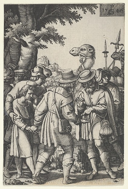 Georg Pencz, Joseph Sold to the Merchants, from The Story of Joseph