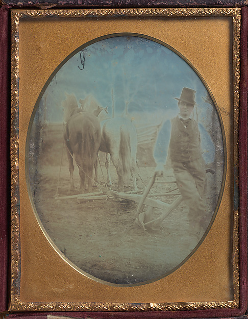 Unknown, [Farmer with Plow and Team of Horses]