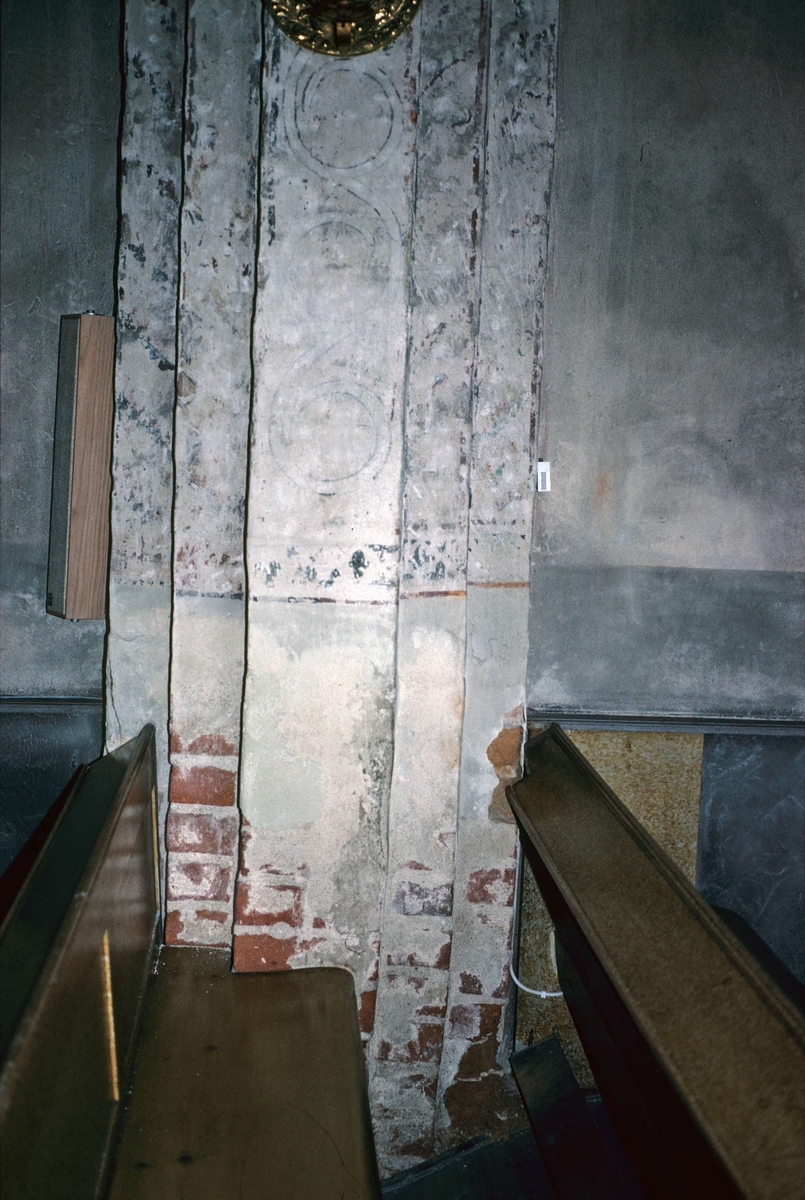 Rune Hammarling, Kalkmålning i Viksta kyrka, Viksta socken, Uppland 1986
