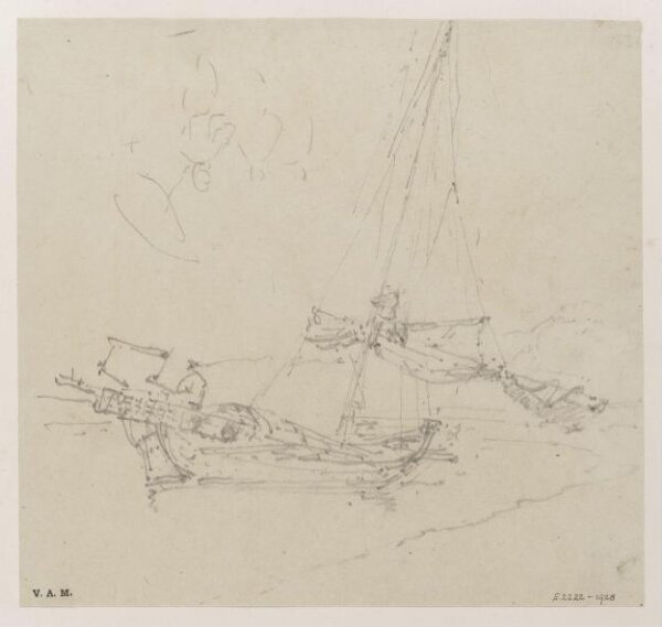 George Chinnery, A Chinese craft in shallow water