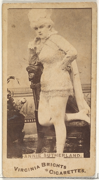 Allen & Ginter, Annie Sutherland, from the Actors and Actresses series (N45, Type 1) for Virginia Brights Cigarettes