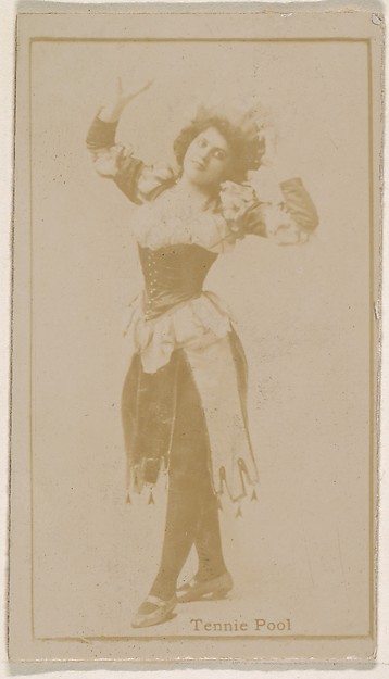 Kinney Brothers Tobacco Company, Tennie Pool, from the Actresses series (N245) issued by Kinney Brothers to promote Sweet Caporal Cigarettes