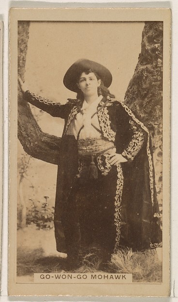 Kinney Brothers Tobacco Company, Go-Won-Go Mohawk, from the Actresses series (N245) issued by Kinney Brothers to promote Sweet Caporal Cigarettes