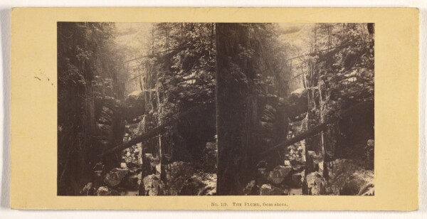 John P. Soule, The Flume, from above.