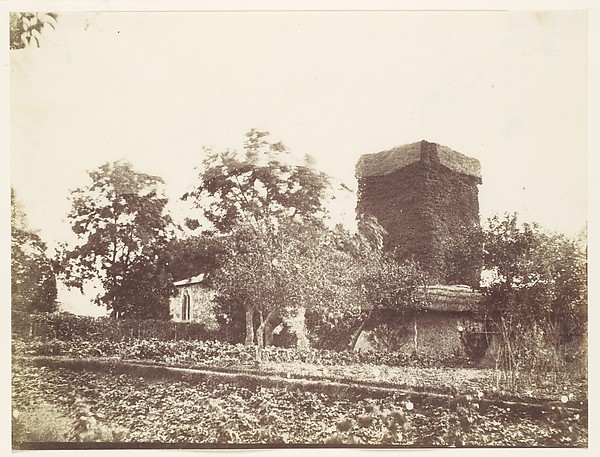 Unknown, [Vegetable Garden and Ivy Covered Tower]