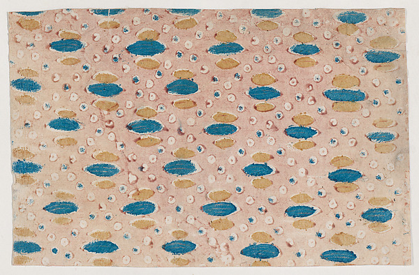 Anonymous, Sheet with overall pattern of circles and ovals