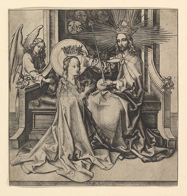 Martin Schongauer, The Coronation of the Virgin