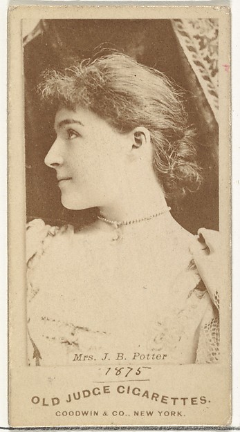 Goodwin & Company, Mrs. J.B. Potter, from the Actors and Actresses series (N171) for Old Judge Cigarettes