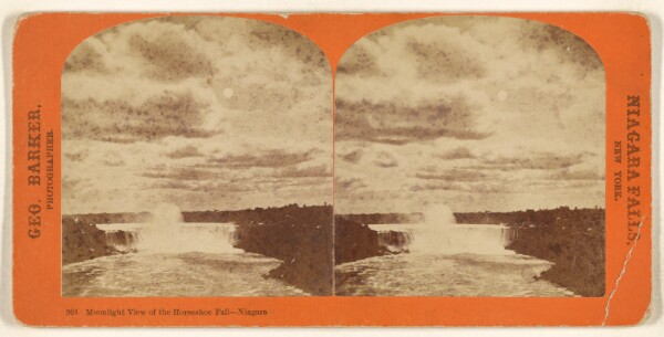 George Barker, Moonlight View of the Horseshoe Fall - Niagara