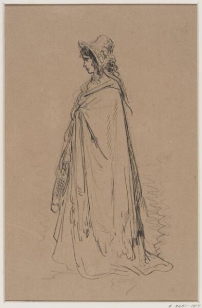 Gustave Dore, Original sketch of a female figure