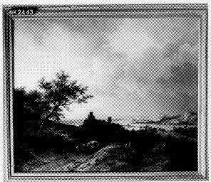 Barend Cornelis Koekkoek, landscape near the Rhine