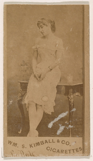 William S. Kimball & Company, Miss La Ball, from the Actresses series (N203) issued by Wm. S. Kimball & Co.