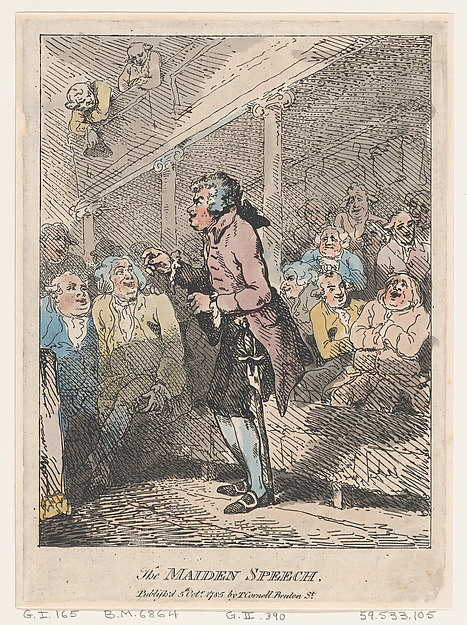 Thomas Rowlandson, The Maiden Speech
