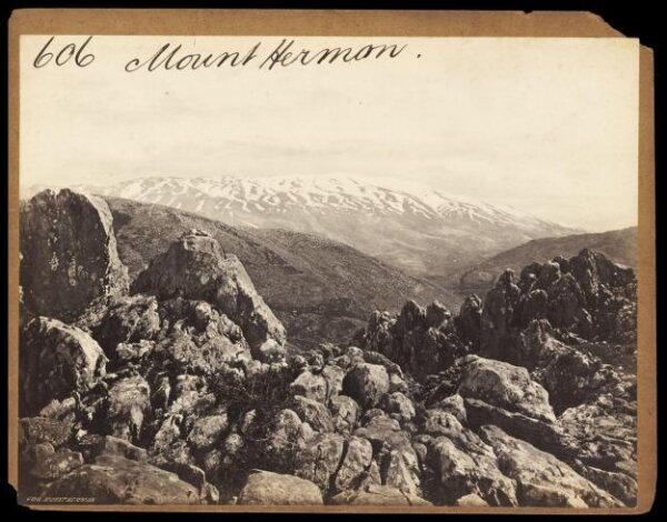 Francis Frith, Mount Hermon