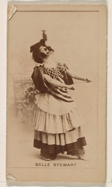 Kinney Brothers Tobacco Company, Belle Stewart, from the Actresses series (N245) issued by Kinney Brothers to promote Sweet Caporal Cigarettes