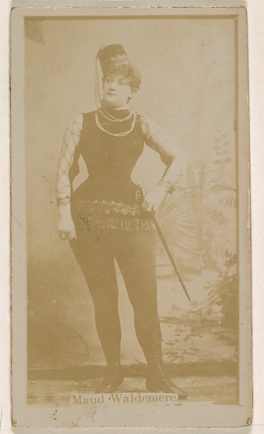 Kinney Brothers Tobacco Company, Maud Waldemere, from the Actresses series (N245) issued by Kinney Brothers to promote Sweet Caporal Cigarettes