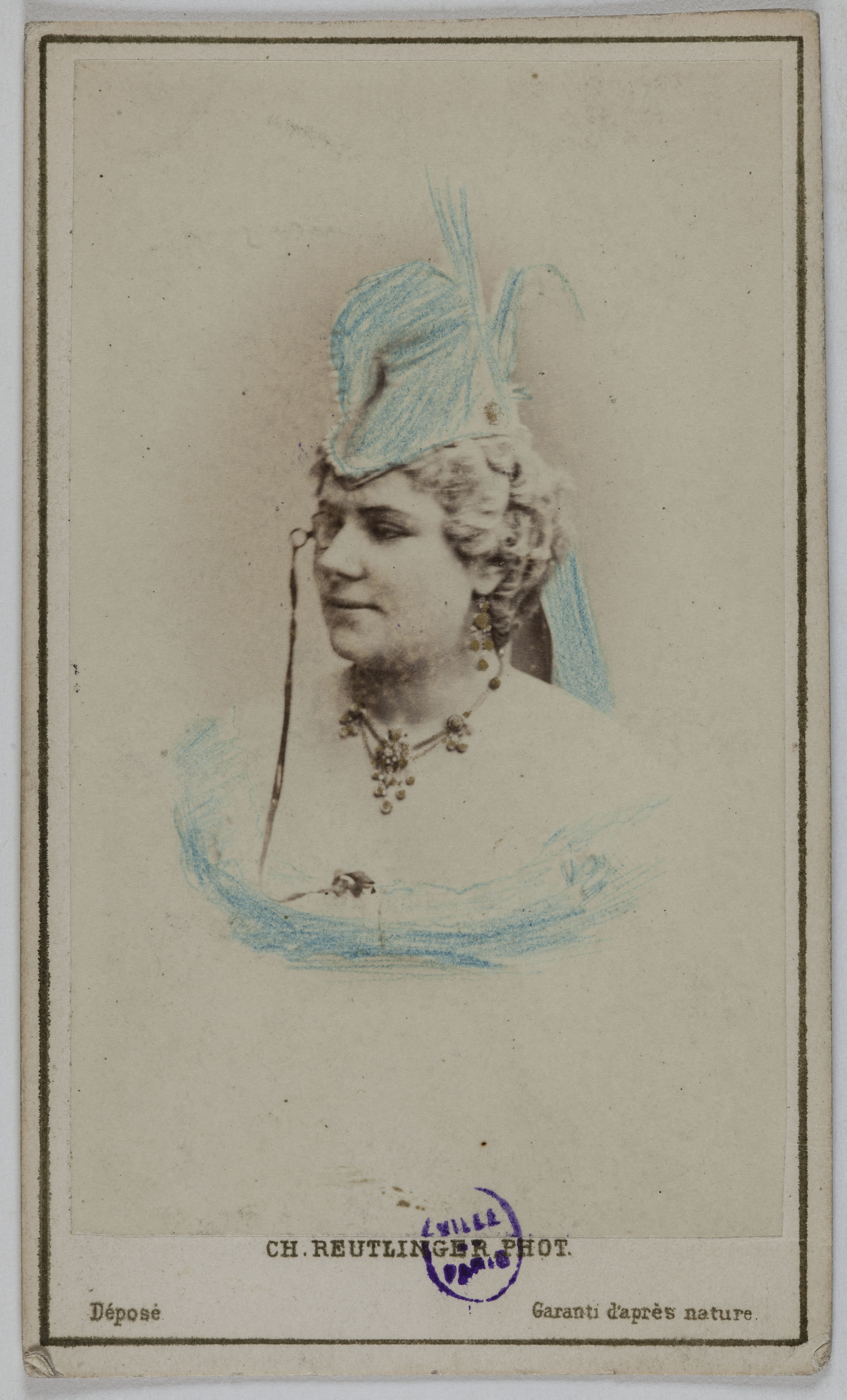 Charles Reutlinger, Portrait de Julia Baron (née Jenny Boudin), (vers 1836- ), (actrice)