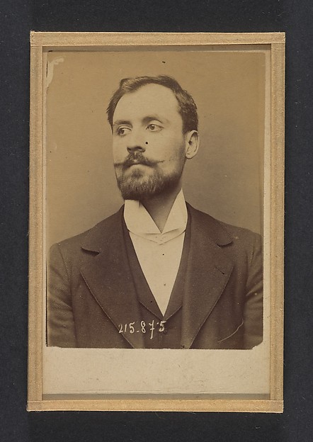 Alphonse Bertillon, Bertani. Orsini. 24 ou 25 ans, né à Florence (Italie). Sans profession. Anarchiste. 18/3/94
