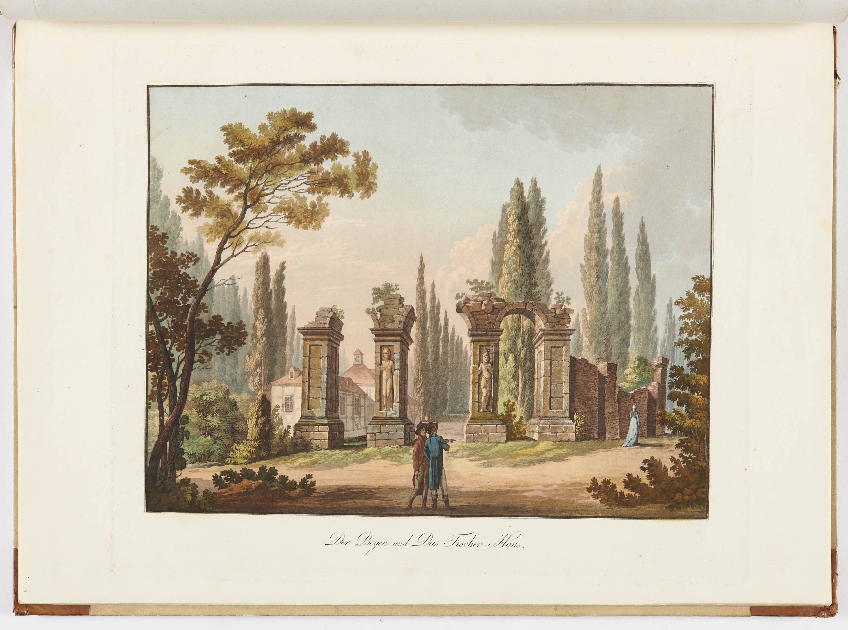 Johann Friedrich Frauenholz, "Der Bogen und Das Fischer Haus" in Hohenheim