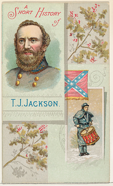 W. Duke, Sons & Co., A Short History: General Thomas Jackson, from the Histories of Generals series (N114) issued by W. Duke, Sons & Co. to promote Honest Long Cut Smoking and Chewing Tobacco