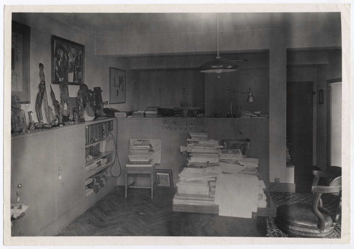Anonym, Haus Tristan Tzara, Paris XVIII, 15, Avenue Junot, Frankreich, Arbeitszimmer Tristan Tzaras