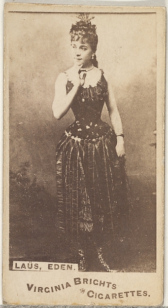 Allen & Ginter, Laus, Eden, from the Actors and Actresses series (N45, Type 1) for Virginia Brights Cigarettes
