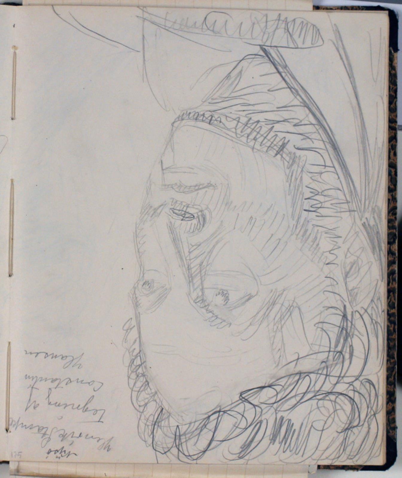 Niels Larsen Stevns, Studie af Baron H. Stampe efter tegning af Constantin Hansen (?)