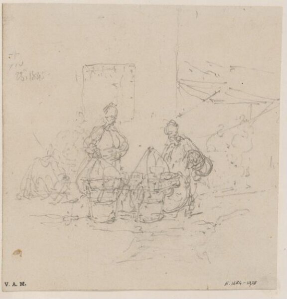 George Chinnery, Vendors at a street corner