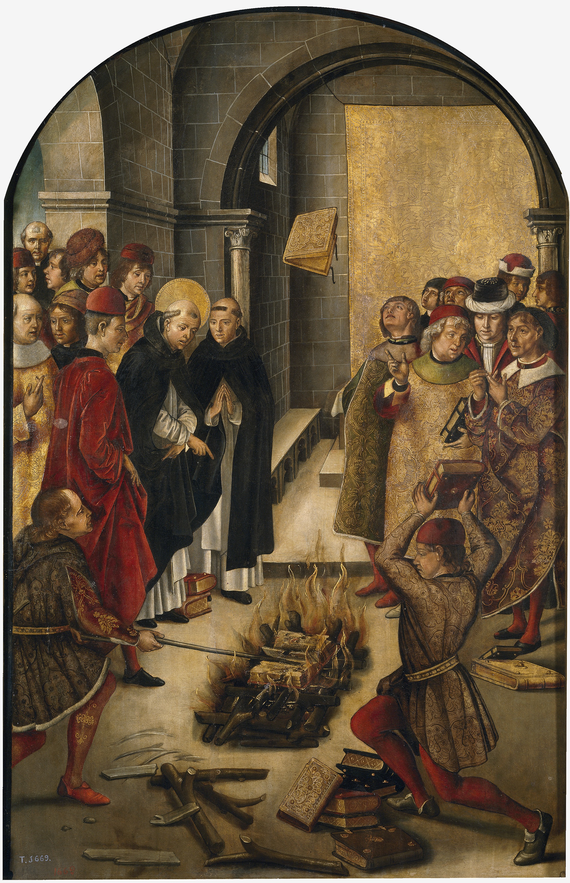 Pedro Berruguete, Saint Dominic and the Albigensians
