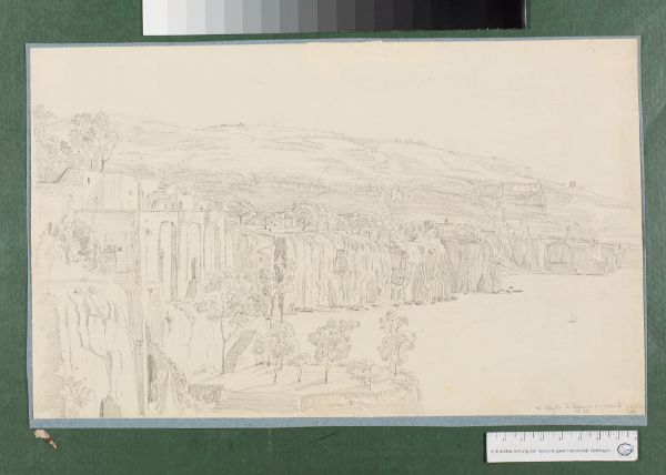 Unknown artist, Blick auf das Kapuzinerkloster bei Sorrent