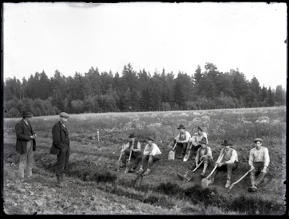 Gustaf Andersson, Dikesgrävning i Bäreberg
