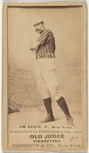 Goodwin & Company, Timothy John "Tim" Keefe, Pitcher, New York, from the Old Judge series (N172) for Old Judge Cigarettes