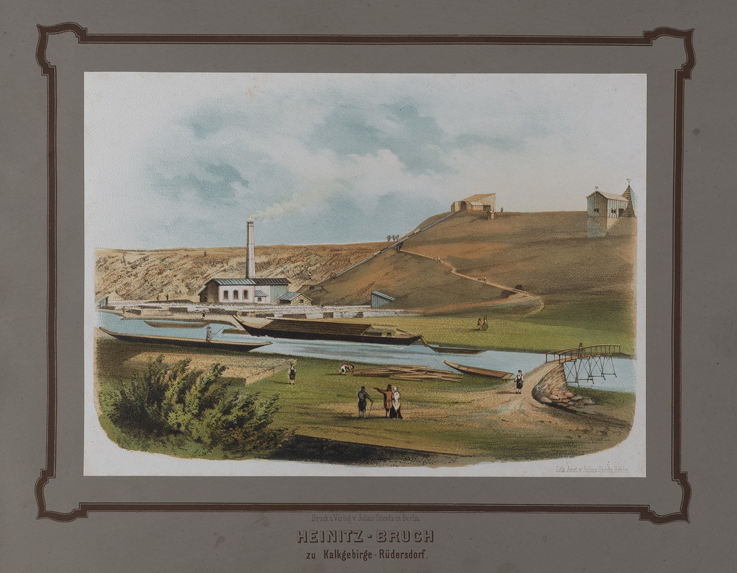 Julius Stentz, Rüdersdorf (Kr. Niederbarnim): Heinitz-Bruch (Rüdersdorfer Album, Tafel 5)