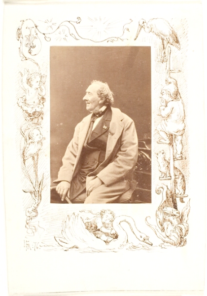 Lorenz Frølich, Randtegning om et fotografi af H.C. Andersen