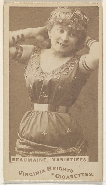 Allen & Ginter, Beaumaine, Varietiees, from the Actors and Actresses series (N45, Type 1) for Virginia Brights Cigarettes