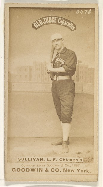 Goodwin & Company, Sullivan, Left Field, Chicago, from the Old Judge series (N172) for Old Judge Cigarettes