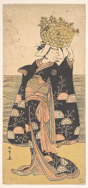 Katsukawa Shunshō　勝川春章, The First Nakamura Nakazo in the Role of the Ghost of Shiragiku