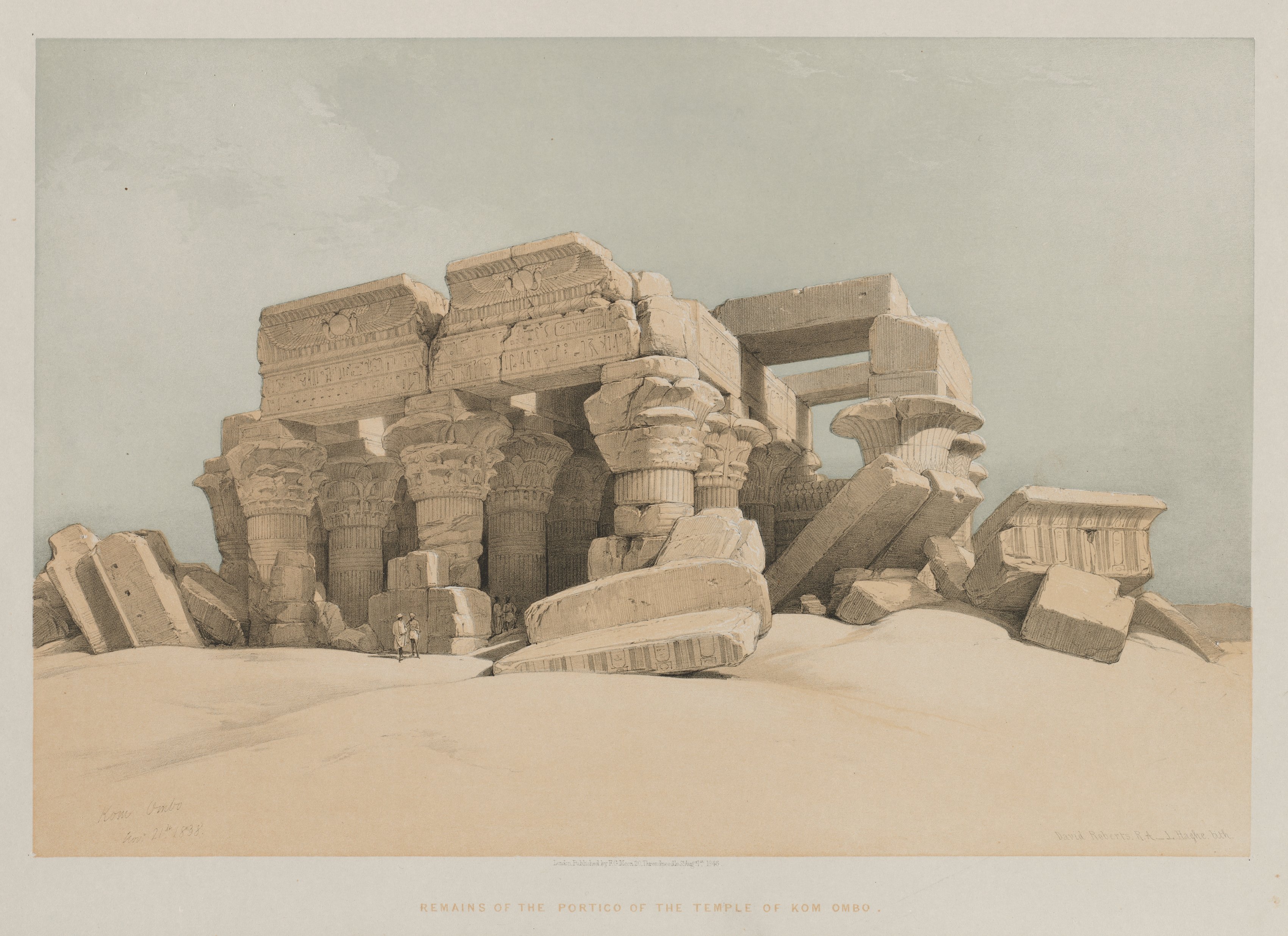 Louis Haghe, Egypt and Nubia, Volume II: Kom-Ombo