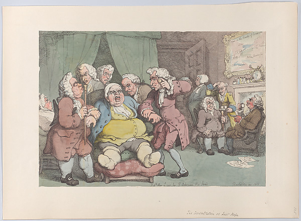 Thomas Rowlandson, The Consultation, or Last Hope