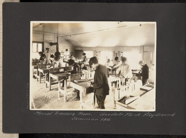 Unknown, [Manual Training Room. Goodale Park Playground]