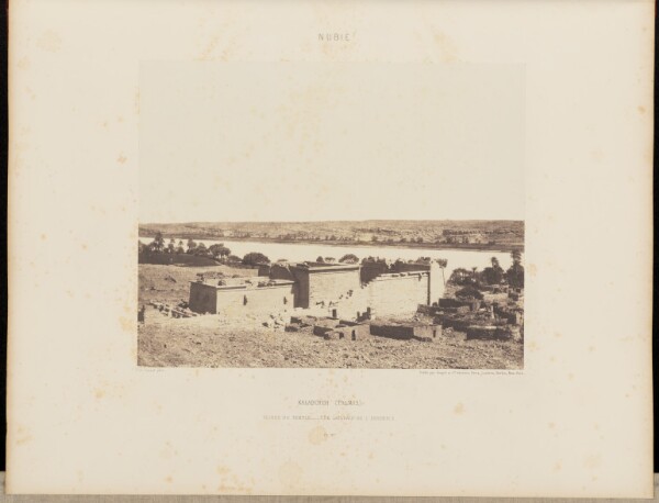 Félix Teynard, Kalabcheh (Talmis). Ruines de Temple - Vue Laterale de l'Ensemble