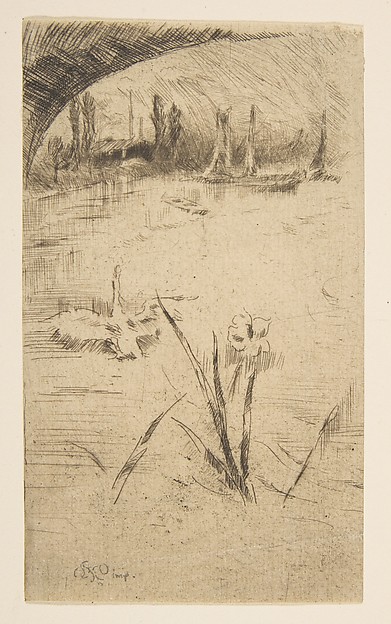 James McNeill Whistler, Swan and Iris (Sketch after Cecil Lawson's "Swan and Iris")