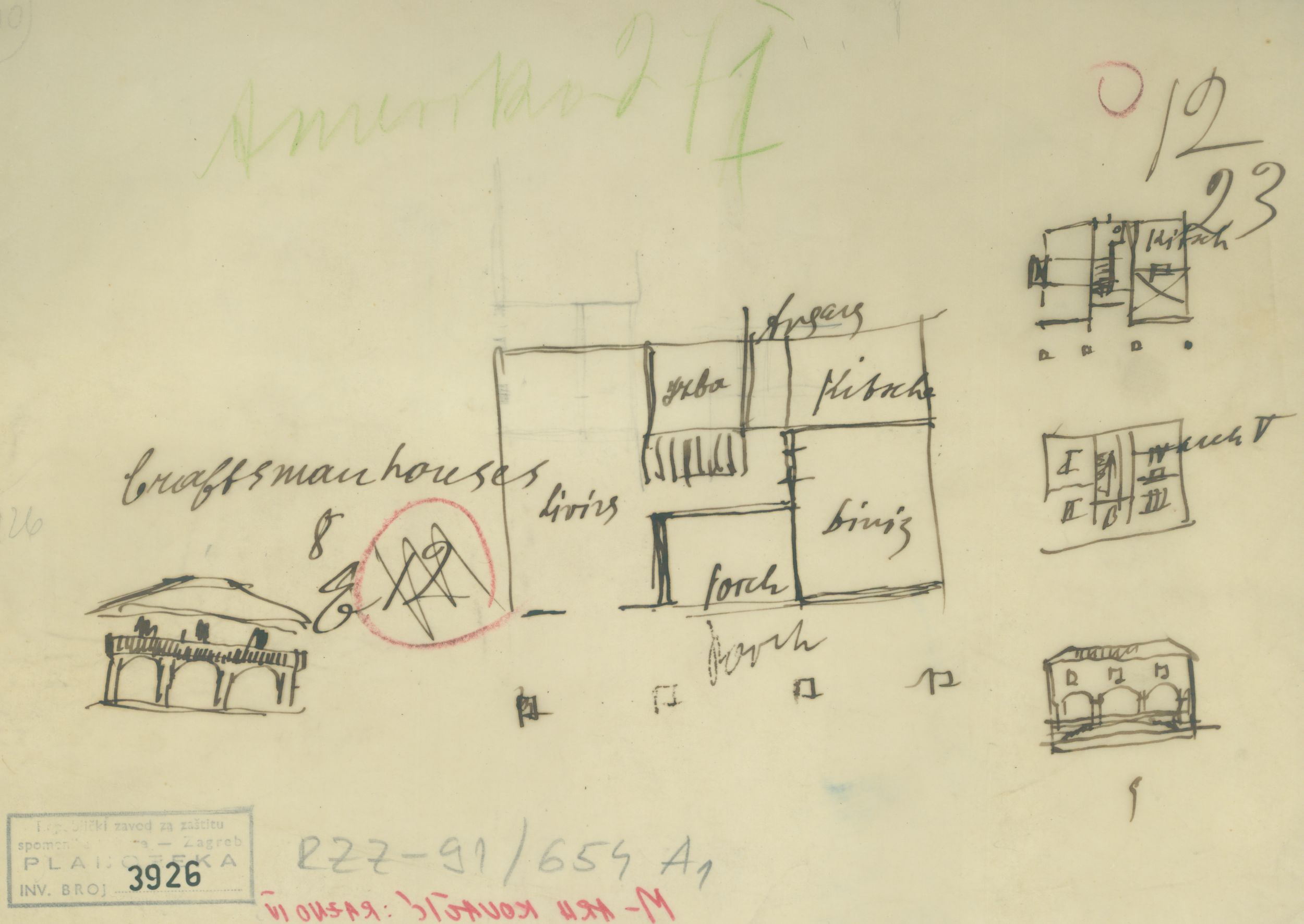 Viktor Kovačić, Studija kuće ''The Craftsman House''