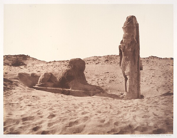 Félix Teynard, Séboûah, Temple, Colosse et Sphinx de la Partie Gauche de l'Avenue