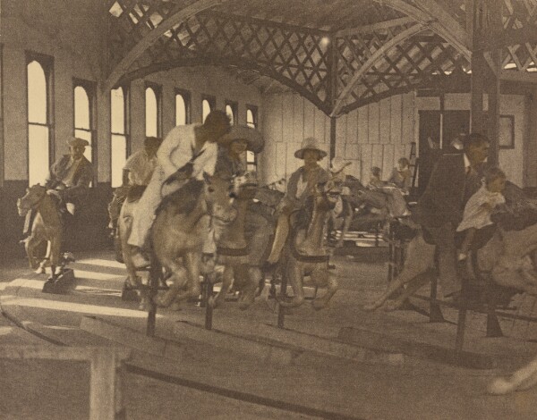 Louis Fleckenstein, [People Riding on a Carousel]