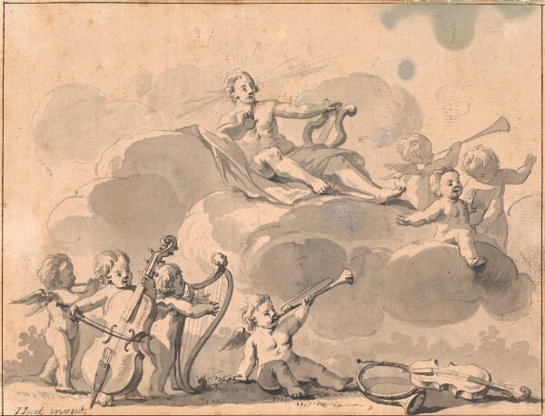 Jens Juel, Apollon og musicerende genier